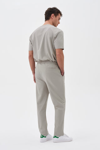 Erkek Pileli Düz Paça Pantolon Taş