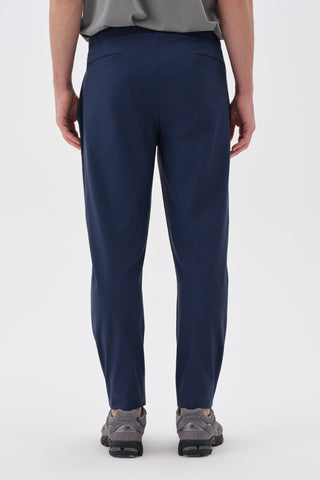 Erkek Pileli Düz Paça Pantolon Indigo