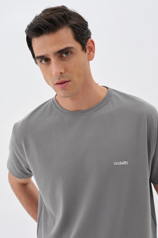 Erkek Basic Tshirt Gri