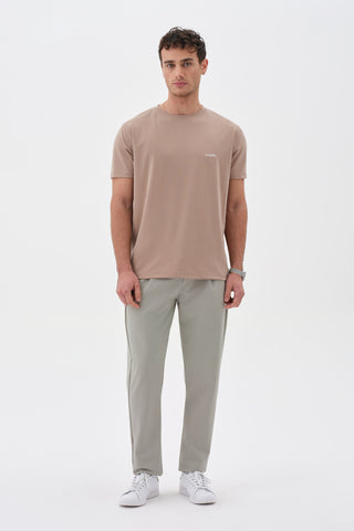 Erkek Basic Tshirt Kahve