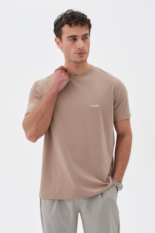 Erkek Basic Tshirt Kahve