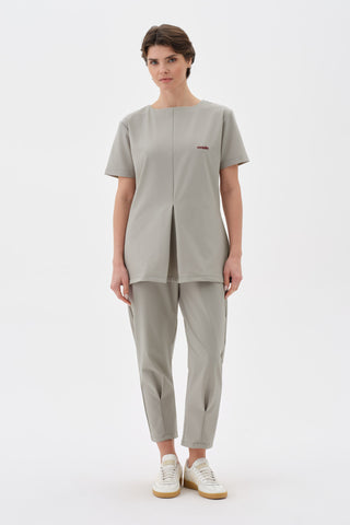 Kadın Yandan Cepli Sırt Fermuarlı Tshirt Tas