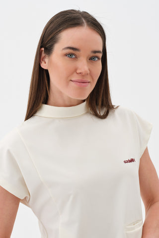 Women's Batwing Sleeve T-shirt, Model 29, Ecru