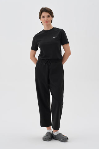 Kadın Düz Boru Paça Pantolon Siyah