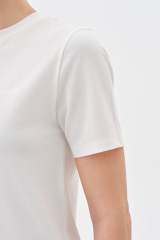 Kadın Basic Tshirt Ekru