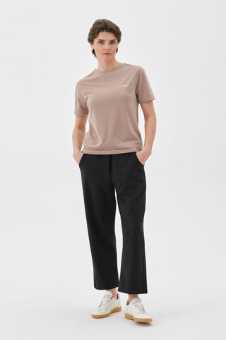 Kadın Basic Tshirt Kahve