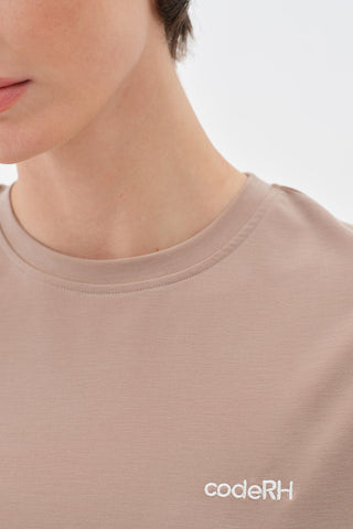 Kadın Basic Tshirt Kahve