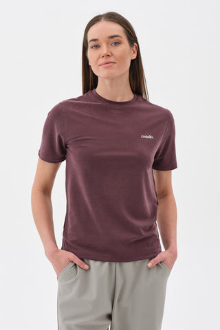 Kadın Basic Tshirt Bordo