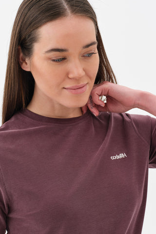 Kadın Basic Tshirt Bordo
