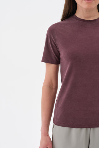 Kadın Basic Tshirt Bordo