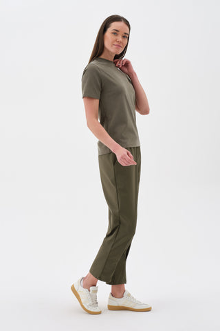 Kadın Basic Tshirt Haki