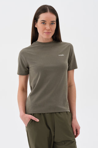 Kadın Basic Tshirt Haki