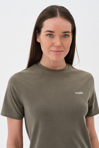 Kadın Basic Tshirt Haki