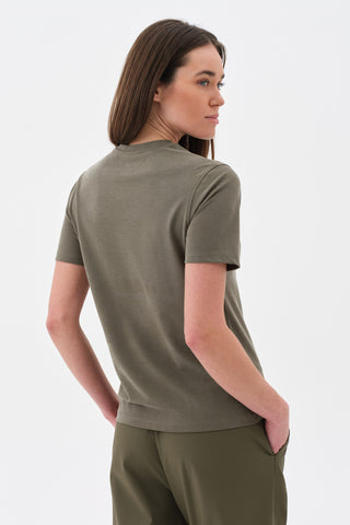 Kadın Basic Tshirt Haki